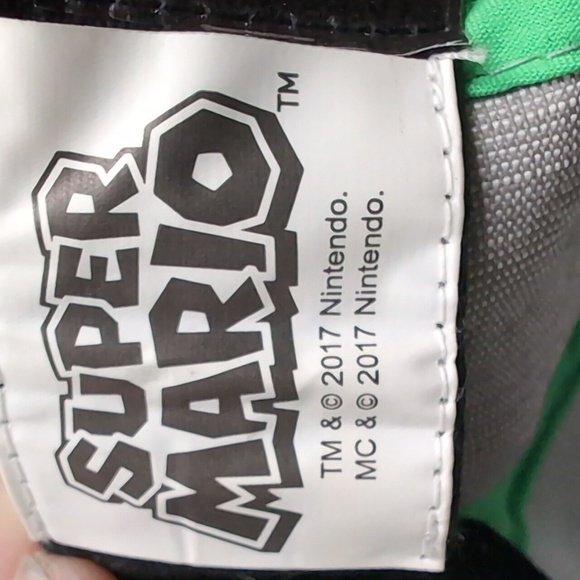 Nintendo Super Mario Luigi Gray/Green Snapback Hat. - Picture 8 of 10